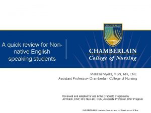 A quick review for Nonnative English speaking students
