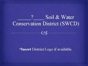 Soil Water Conservation District SWCD Insert District Logo