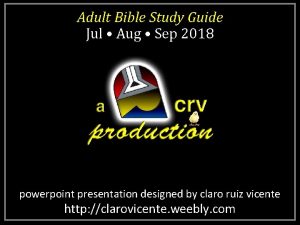 Adult Bible Study Guide Jul Aug Sep 2018