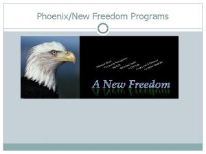 PhoenixNew Freedom Programs PhoenixNew Freedom Programs v PhoenixNew