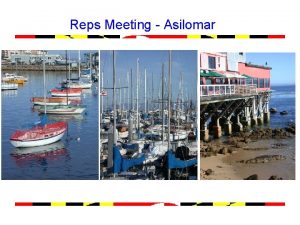 Reps Meeting Asilomar Papers The anisotropy result is