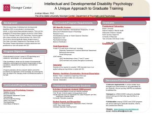 Intellectual and Developmental Disability Psychology A Unique Approach