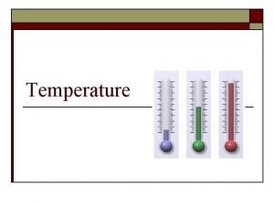 Temperature 701 Seating Plan From last class o