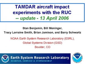 TAMDAR aircraft impact experiments with the RUC update