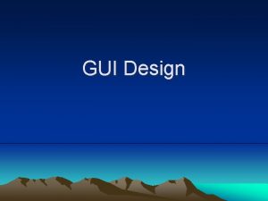 GUI Design User Interfaces Everywhere telephone systems automobiles