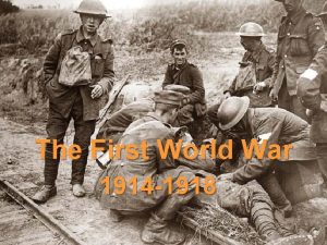 The First World War 1914 1918 Causes of