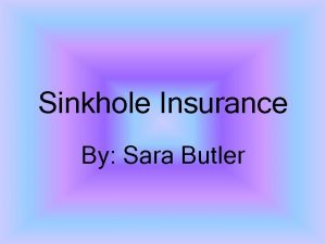 Sinkhole Insurance By Sara Butler Situation On February