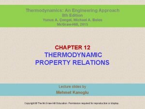 Thermodynamics An Engineering Approach 8 th Edition Yunus