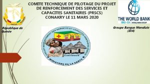 COMITE TECHNIQUE DE PILOTAGE DU PROJET DE RENFORCEMENT