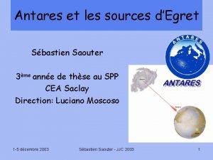 Antares et les sources dEgret Sbastien Saouter 3me