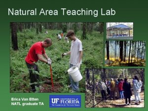 Natural Area Teaching Lab Erica Van Etten NATL