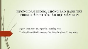HNG DN PHNG CHNG BO HNH TR TRONG