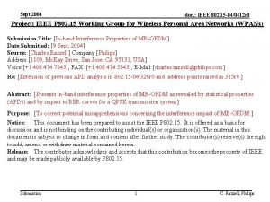 Sept 2004 doc IEEE 802 15 040412 r