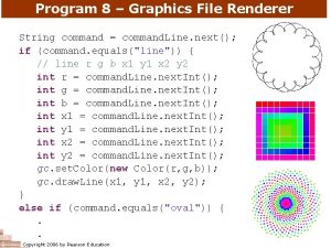 Program 8 Graphics File Renderer String command command