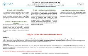 TTULO DA SEQUNCIA DE AULAS NOME DA ESCOLA