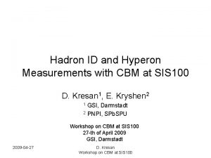 Hadron ID and Hyperon Measurements with CBM at