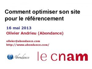 Comment optimiser son site pour le rfrencement 16