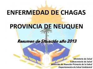 ENFERMEDAD DE CHAGAS PROVINCIA DE NEUQUEN Resumen de