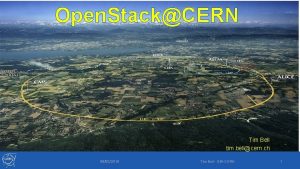 Open StackCERN Tim Bell tim bellcern ch 09022016