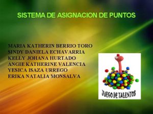 SISTEMA DE ASIGNACION DE PUNTOS MARIA KATHERIN BERRIO