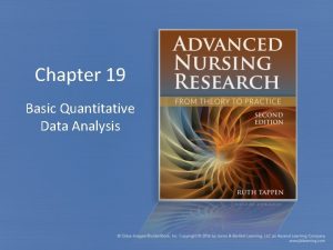 Chapter 19 Basic Quantitative Data Analysis Data Cleaning