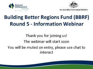 Building Better Regions Fund BBRF Round 5 Information