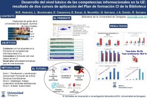 Desarrollo del nivel bsico de las competencias informacionales