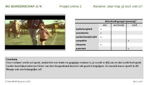 NU BURGERSCHAP 34 Project online 2 Reclame daar