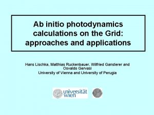 Ab initio photodynamics calculations on the Grid approaches