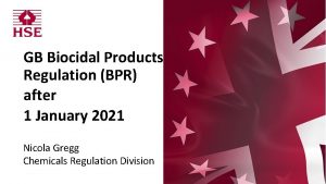 GB Biocidal Products Regulation BPR after 1 January