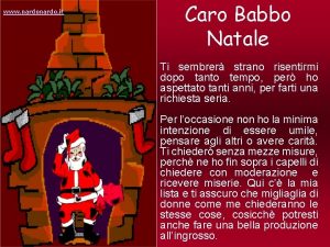 www nardo it Caro Babbo Natale Ti sembrer