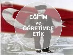 ETM ve RETMDE ETK 1 Kavramlar Meslek Kavram