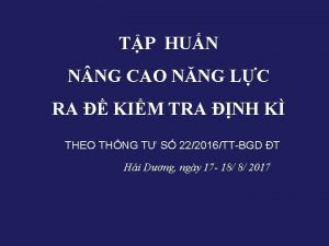 TP HUN N NG CAO NNG LC RA