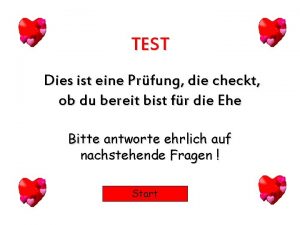 TEST Dies ist eine Prfung die checkt ob