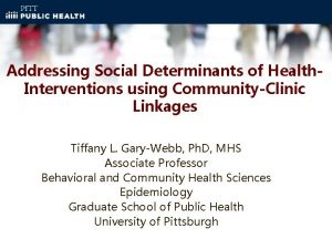 Addressing Social Determinants of Health Interventions using CommunityClinic