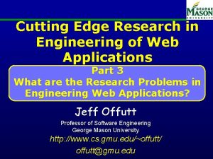 Cutting Edge Research in Engineering of Web Applications