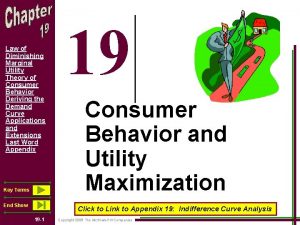 Law of Diminishing Marginal Utility Theory of Consumer