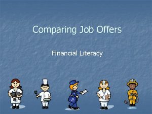 Comparing Job Offers Financial Literacy What Should Sara