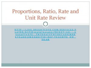 Proportions Ratio Rate and Unit Rate Review HTTP