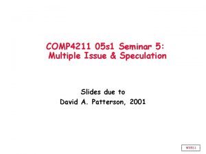 COMP 4211 05 s 1 Seminar 5 Multiple