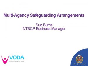 MultiAgency Safeguarding Arrangements Sue Burns NTSCP Business Manager