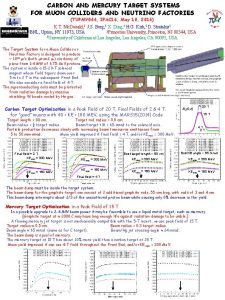 CARBON AND MERCURY TARGET SYSTEMS FOR MUON COLLIDERS