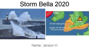 Storm Bella 2020 Name Jenson H Use the