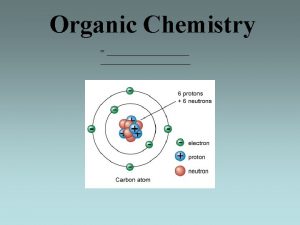 Organic Chemistry Bonding of Carbon Atoms v Carbon