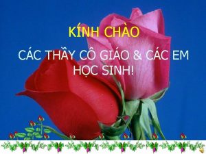 CHO KNH MNG CHO WELCOME CC THY C