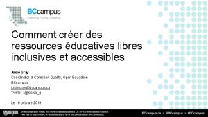 Comment crer des ressources ducatives libres inclusives et