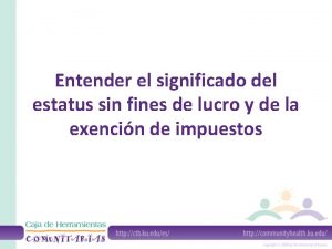 Entender el significado del estatus sin fines de