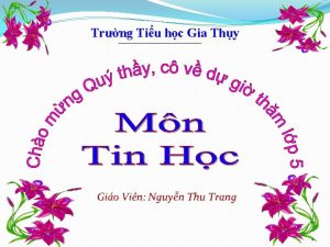 Trng Tiu hc Gia Thy Gio Vin Nguyn