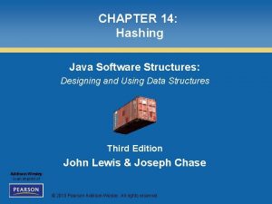 CHAPTER 14 Hashing Java Software Structures Designing and CHAPTER 14 Hashing Java Software Structures Designing and