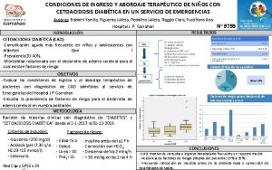 CONDICIONES DE INGRESO Y ABORDAJE TERAPUTICO DE NIOS